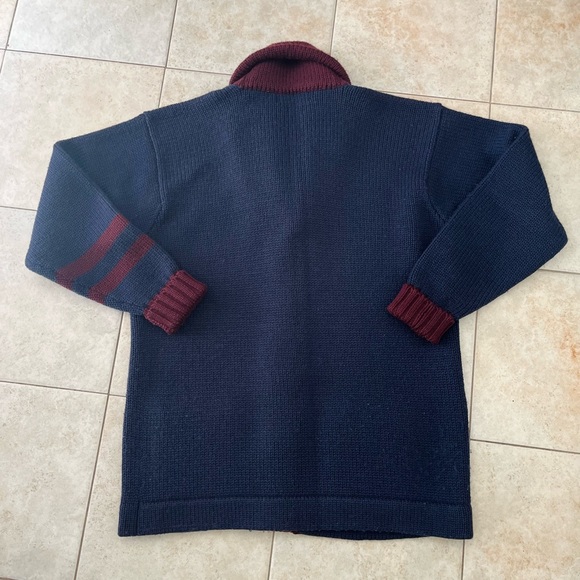 Polo By Ralph Lauren Rare Wool Vintage Varsity Men’s Sweater Jacket Size Large - Picture 7 of 10